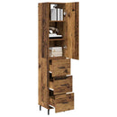 Highboard Gammelt træ 34,5 x 34 x 180 cm Konstrueret træ