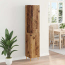 Highboard 2 pcs Gammelt træ Konstrueret træ