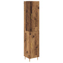 Highboard 2 pcs Gammelt træ Konstrueret træ