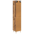 Highboard 2 pcs Gammelt træ Konstrueret træ