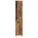 Highboard 2 pcs Gammelt træ Konstrueret træ
