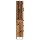 Highboard med skuffe 2 pcs Gammelt træ 69,5 x 34 x 180 cm