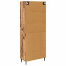 Highboard med skuffe 2 pcs Gammelt træ Konstrueret træ