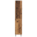 Highboard med skuffe 2 pcs Gammelt træ Konstrueret træ