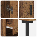 Highboard med skuffe 2 pcs Gammelt træ Konstrueret træ