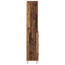 Highboard med skuffe 2 pcs Gammelt træ Konstrueret træ