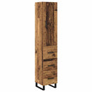 Highboard Gammelt træ 34,5 x 34 x 180 cm Konstrueret træ