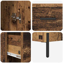 Highboard Gammelt træ 34,5 x 34 x 180 cm Konstrueret træ