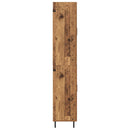 Highboard med skuffe 2 pcs Gammelt træ Ingeniørtræ og glas