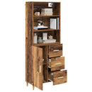 Highboard Gammelt træ 69,5 x 32,5 x 180 cm Konstrueret træ