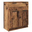 Sideboard med skuffe 3 pcs Gammelt træ Konstrueret træ