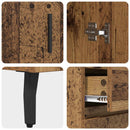 Highboard med skuffe 2 pcs Gammelt træ Konstrueret træ