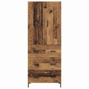 Highboard Gammelt træ 69,5 x 34 x 180 cm Konstrueret træ