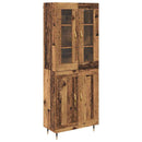 Highboard 2 pcs Gammelt træ Konstrueret træ
