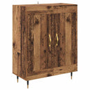 Highboard 2 pcs Gammelt træ Konstrueret træ