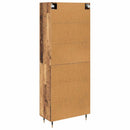 Highboard 2 pcs Gammelt træ Konstrueret træ