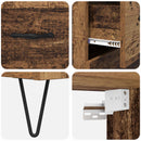 Highboard med skuffe 2 pcs Gammelt træ Konstrueret træ