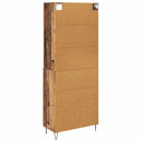 Highboard med skuffe 2 pcs Gammelt træ Konstrueret træ