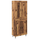 Highboard 2 pcs Gammelt træ Konstrueret træ