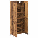Highboard 2 pcs Gammelt træ Konstrueret træ