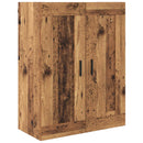 Highboard 2 pcs Gammelt træ Konstrueret træ