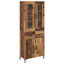 Highboard med skuffe 2 pcs Gammelt træ Konstrueret træ