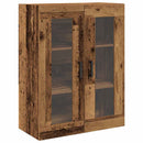 Highboard med skuffe 2 pcs Gammelt træ Konstrueret træ