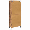 Highboard med skuffe 2 pcs Gammelt træ Konstrueret træ