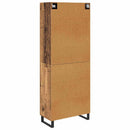 Highboard med skuffe 2 pcs Gammelt træ 69,5 x 34 x 180 cm