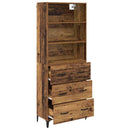 Highboard Gammelt træ 69,5 x 34 x 180 cm Konstrueret træ