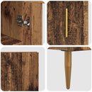 Highboard 2 pcs Gammelt træ Glas