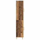 Highboard 2 pcs Gammelt træ Glas