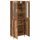 Highboard Gammelt træ 69,5 x 34 x 180 cm Ingeniørtræ og glas