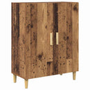 Highboard Gammelt træ 69,5 x 34 x 180 cm Ingeniørtræ og glas