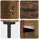 Highboard med skuffe 2 pcs Gammelt træ Konstrueret træ