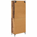 Highboard med skuffe 2 pcs Gammelt træ Konstrueret træ