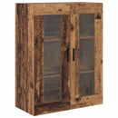 Highboard med skuffe 2 pcs Gammelt træ Konstrueret træ