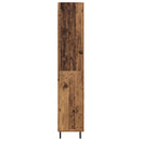 Highboard med skuffe 2 pcs Gammelt træ Konstrueret træ