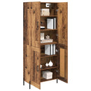 Highboard Gammelt træ 69,5 x 34 x 180 cm Konstrueret træ