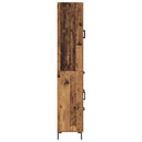 Highboard med skuffe 2 pcs Gammelt træ Konstrueret træ