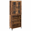 Highboard Gammelt træ 69,5 x 34 x 180 cm Konstrueret træ