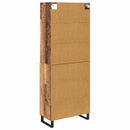 Highboard 2 pcs Gammelt træ Konstrueret træ