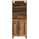 Highboard 2 pcs Gammelt træ Konstrueret træ