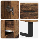 Highboard med skuffe 2 pcs Gammelt træ Konstrueret træ