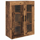 Highboard med skuffe 2 pcs Gammelt træ Konstrueret træ