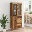 Highboard Gammelt træ 69,5 x 34 x 180 cm Konstrueret træ