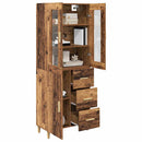 Highboard Gammelt træ 69,5 x 34 x 180 cm Konstrueret træ