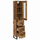 Highboard Gammelt træ 34,5 x 34 x 180 cm Konstrueret træ