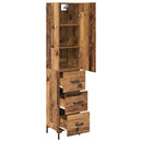 Highboard Gammelt træ 69,5 x 34 x 180 cm Konstrueret træ