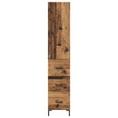 Highboard Gammelt træ 69,5 x 34 x 180 cm Konstrueret træ